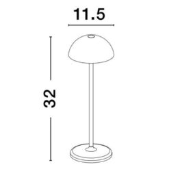 Градинска настолна лампа NOVA LUCE ROSE 9281381 • с батерия - Image 2