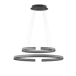 Пендел NOVA LUCE TORRENTE 9392011 LED 55W, 2475lm, 3000K, IP20 D: 80 W: 40 H: 120 cm, с димер - Image 2