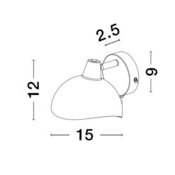 Аплик NOVA LUCE + ключе GETI 9555806 - Image 2