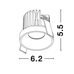 Луна за вграждане NOVA LUCE Petit 9844015 - Image 2