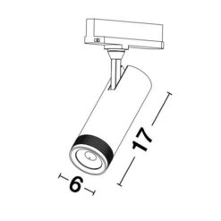 NOVA LUCE - LED прожектор за релсов монтаж KORS 9913071 IP20 3000K 20W DC24V 1433Lm 4 WIRES - Image 2
