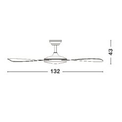 Вентилатор за таван NOVA LUCE NOVA LUCE BLAIRE • 38w • Ø132cm • дистанционно • 9952360 - Image 2