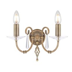 Месинг аплик Elstead Aged-brass за коридор