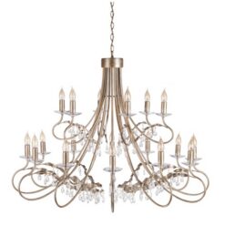Златен полилей Elstead Crt18-sil-gold за трапезария