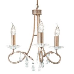 Златен полилей Elstead Crt3-silver-gold за хол или трапезария