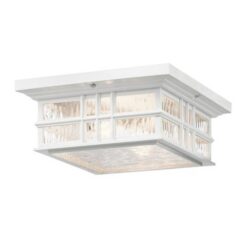 Плафон Elstead Beacon-square-f-wht за баня