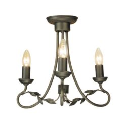 Златен полилей Elstead Blk-gold OV3-BLK-GOLD за дневна