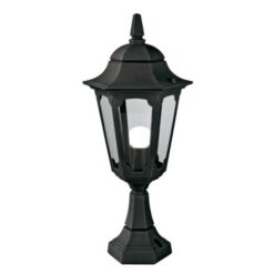 Черен градински стълб Elstead Black PR4-BLACK за градина и двор