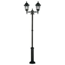 Черен градински стълб Elstead Black PR8-BLACK за екстериорно осветление