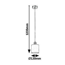 Пендел RABALUX NATINA 5013 E14, 1X25W - Image 3