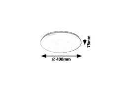Плафон RABALUX DANNY 5449 LED / 36W, 3000LM, 3000K-6500K - Image 4