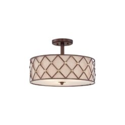 Плафон ELSTEAD QZ-BROWN-LATTICE-SF BROWN LATTICE