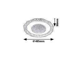 Плафон RABALUX 6294 SIREN LED / 50W, 3390LM, 4000K - Image 4