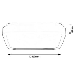 LED панел за външен монтаж за баня RABALUX 71256 SAMIRA - Image 2