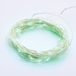 ACA LIGHTING CHRISTMAS X01100512 100 LED STRING LIGHTS GREEN SILVER COPPER WIRE ADAPTOR(3VDC) & 8 FUNCTIONS IP44 10m+3m 1.8W