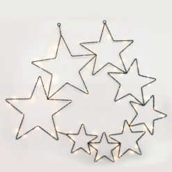 Черно LED осветително тяло ACA Lighting Christmas X068014225 за дома