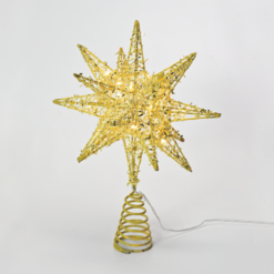 Златно LED осветително тяло ACA Lighting Christmas X112011272 за дома