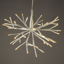 ACA LIGHTING CHRISTMAS XPBALWW302A “BRANCH LIGHTS” 48 LED LIGHTS WITH BATTERY (3xAA) WARM WHITE IP44 Φ20cm 30cm TRANSPARENT CABLE