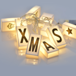 ACA LIGHTING CHRISTMAS XV10WW2A “LETTERS LAMP STRING LIGHTS” 10 LED STRING LIGHTS WITH BATTERIES (2xΑΑ) WARM WHITE IP20 135+30cm TRANSPARENT CABLE
