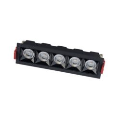 LED луна за вграждане NOWODVORSKI 10065 MIDI LED BLACK 20W 4000K