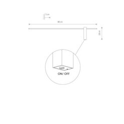 LED аплик с ключ NOWODVORSKI 10311 MOTIVE M 3000K - Image 2