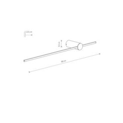 LED аплик NOWODVORSKI 10853 SABER M BLACK 11W 4000K - Image 2