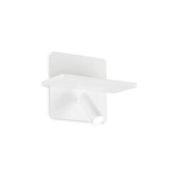 LED аплик с ключ и USB изход IDEAL LUX 287317 PIANO AP BIANCO