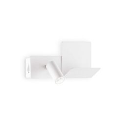 LED аплик с ключ и USB изход IDEAL LUX 291789 KOMODO-1 AP WHITE