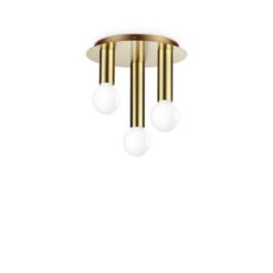 Плафон IDEAL LUX 301525 PETIT PL3 OTTONE SATINATO