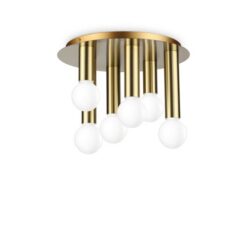 Плафон IDEAL LUX 301532 PETIT PL6 OTTONE SATINATO
