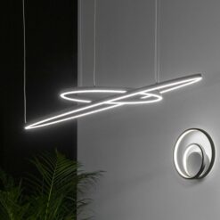 LED пендел IDEAL LUX 304472 ORACLE SLIM SP D150 ROUND BK 4000K - Image 2