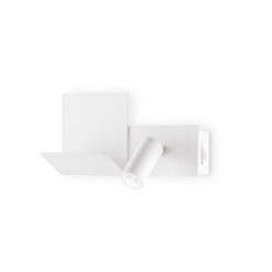 LED аплик с ключ и USB изход IDEAL LUX 306810 KOMODO-2 AP WHITE