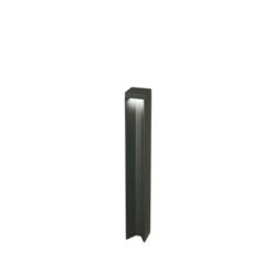 Черен LED градински стълб Ideal Lux Kurt 306872 за градина и двор