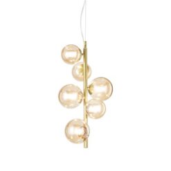 Пендел IDEAL LUX 317793 PERLAGE SP6 AMBER