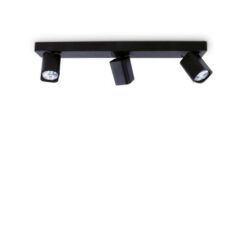 Спот IDEAL LUX 321516 RUDY PL3 SQUARE NERO