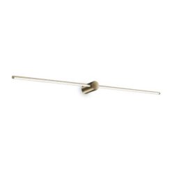 LED аплик за баня IDEAL LUX 327785 FILO AP D115 BRASS