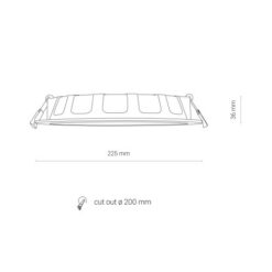 LED панел за вграждане NOWODVORSKI 8774 CL KOS LED 24W 4000K IP44 - Image 2