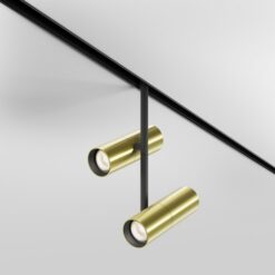 LED спот за магнитна шина MAYTONI TR005-4-2x12W-DS-BBS Elti Duo Exility Magnetic track SATIN BRASS DIMMABLE