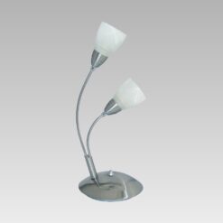 Настолна лампа LUXERA 12035 ANKARA 2xE14/40W, NS-CHR/AL.WHITE, TABLE