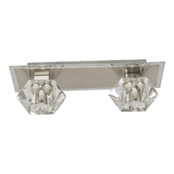 Плафон LUXERA 12067 ZAFIRA 2xG9/33W, NS-CHROME/CLEAR