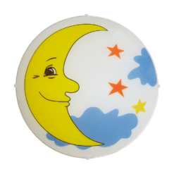 Детски плафон LUXERA 1364F MOON 2xE27/60W
