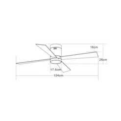 LED вентилатор ZAMBELIS LIGHTS 19138 CEILING FAN - Image 2