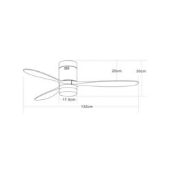 LED вентилатор ZAMBELIS LIGHTS 19144 CEILING FAN - Image 2