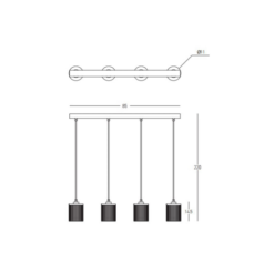 LED пендел ZAMBELIS 23020 PENDANT LAMP - Image 2