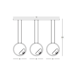 LED пендел ZAMBELIS 23029 PENDANT LAMP - Image 2