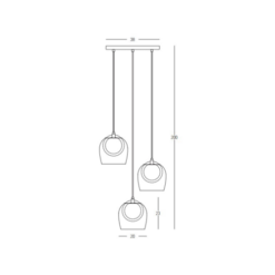 LED пендел ZAMBELIS 23081 PENDANT LAMP - Image 2