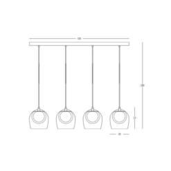 LED пендел ZAMBELIS 23082 PENDANT LAMP - Image 2