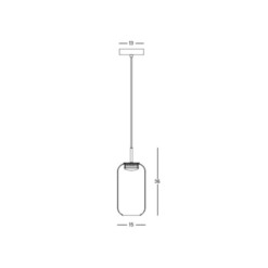 LED пендел ZAMBELIS 23217 PENDANT LAMP - Image 2
