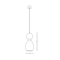 Пендел ZAMBELIS 23237 PENDANT LAMP - Image 2
