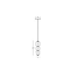 LED пендел ZAMBELIS 23269 PENDANT LAMP - Image 2